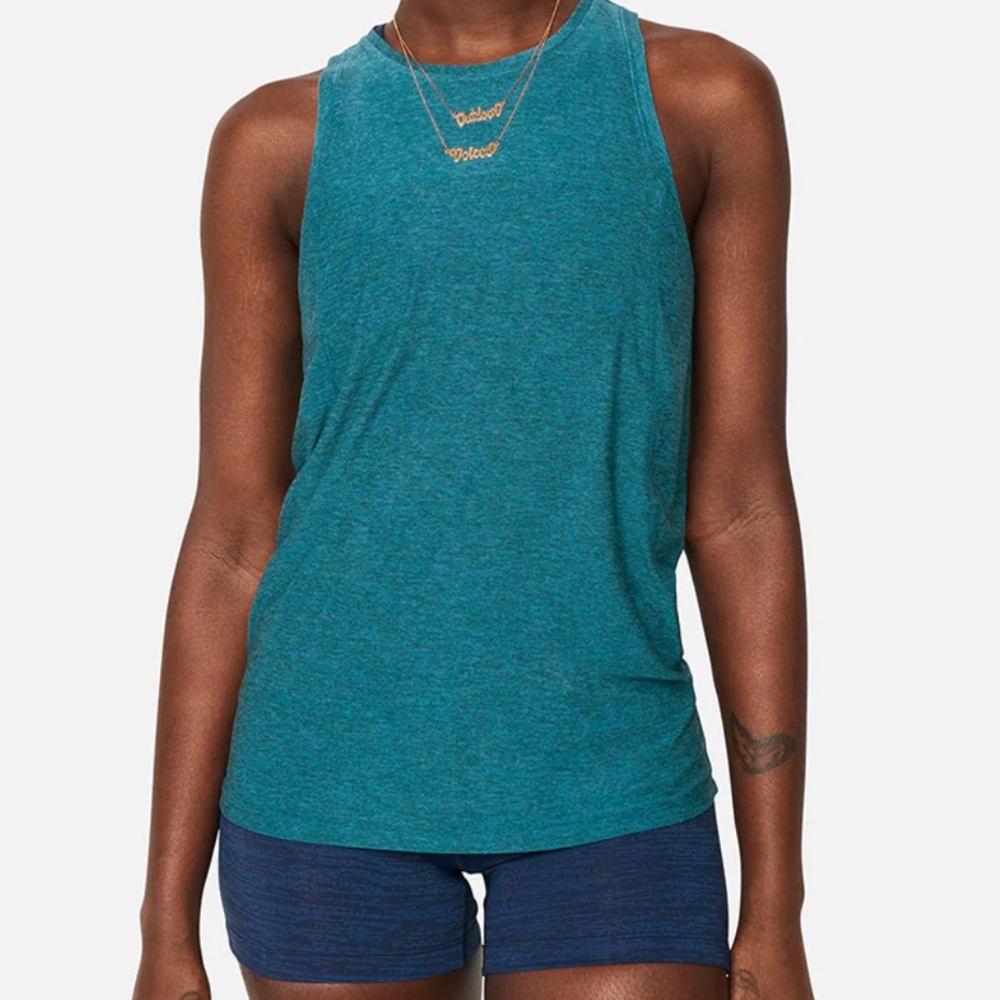 Outdoor Voices CloudKnit tank in Gulf
